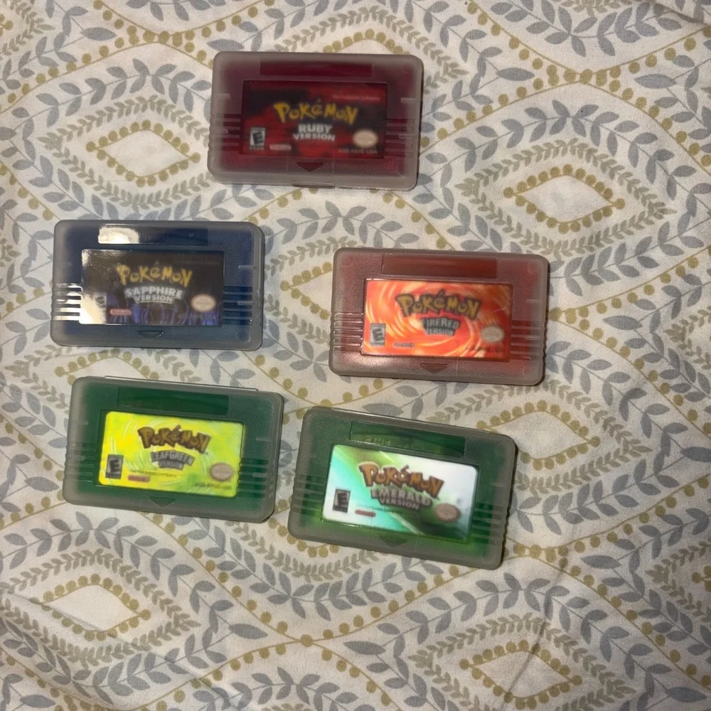 Nintendo Game Boy Advance Black with Pokémon Games
